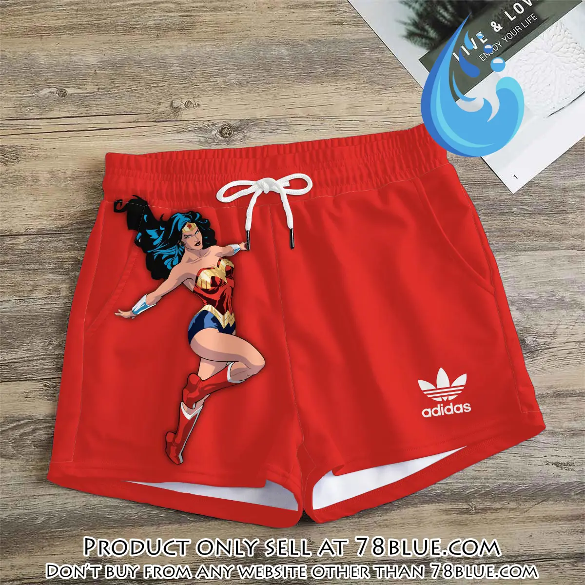 Premium wonder woman in adidas women shorts lady beach shorts wms1071 78b2050826